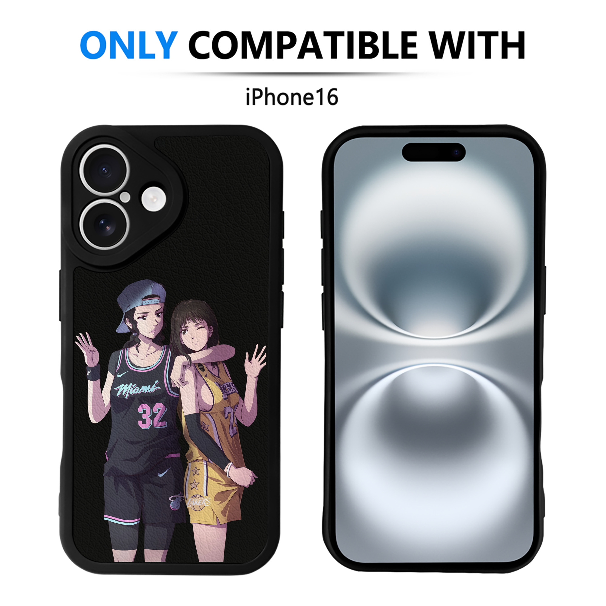 （画像用） SLAM DUNK／スラムダンク 【iPhone 16シリーズ対応】シリコンスマホケース（レザー調） 材質：シリコン